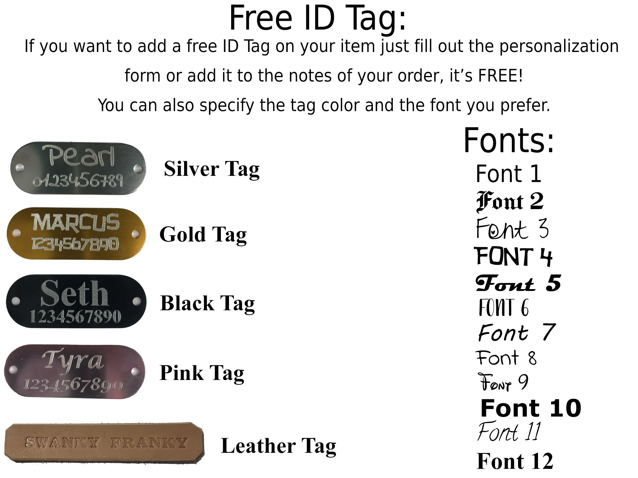 Fully Customizable Classic Leather Dog Collar