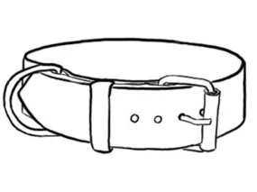 Fully Customizable Classic Leather Dog Collar