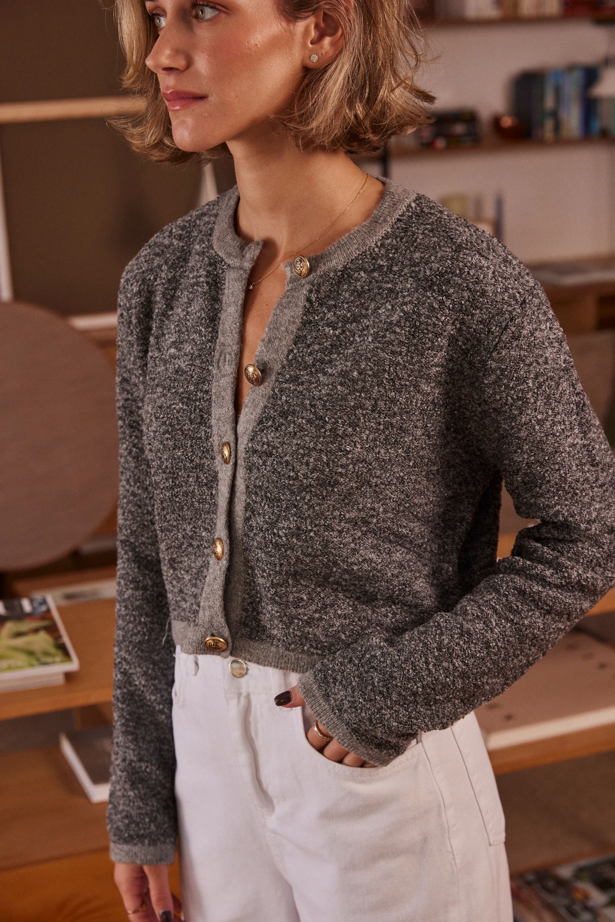 HOS Duet Crop Cardigan