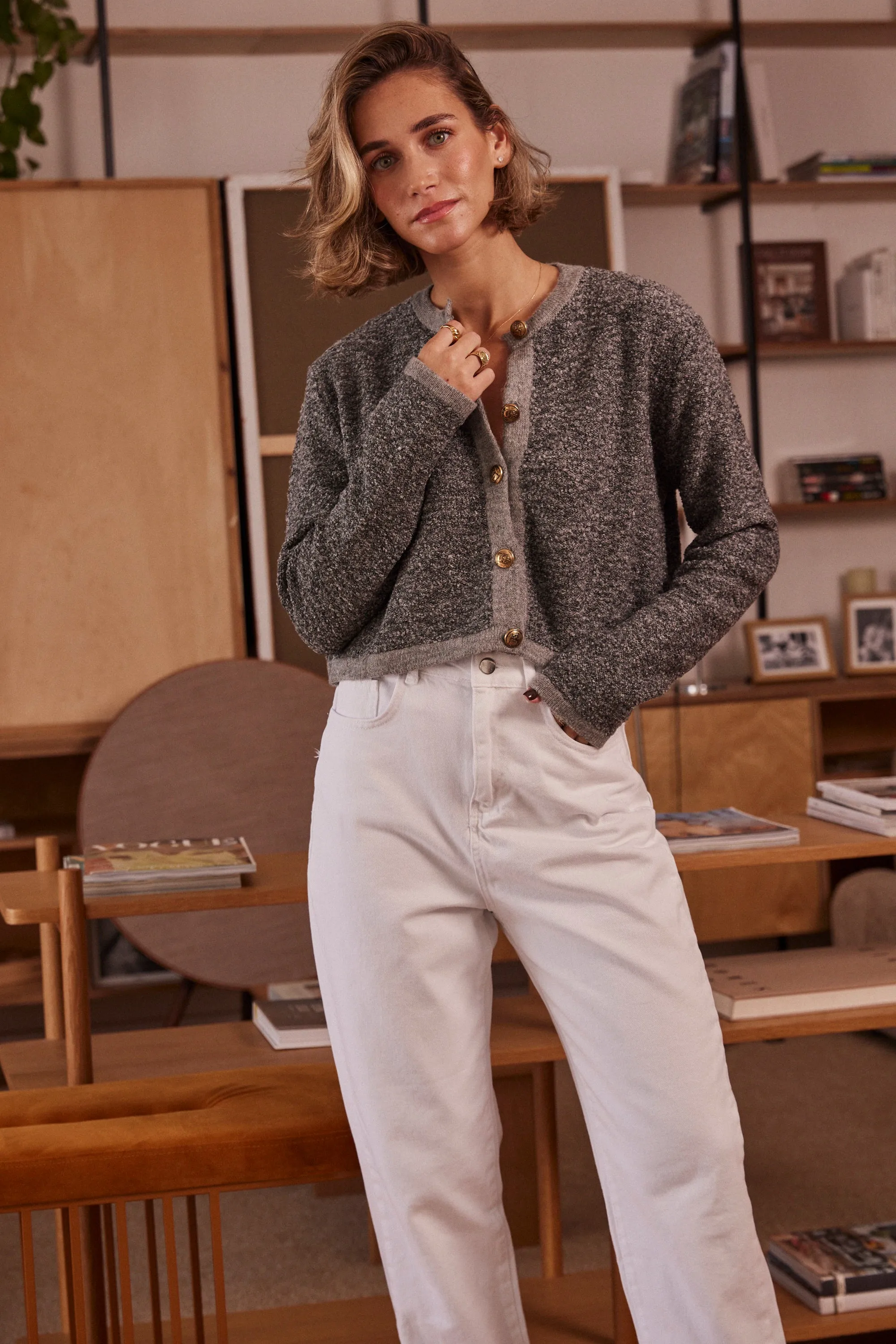 HOS Duet Crop Cardigan