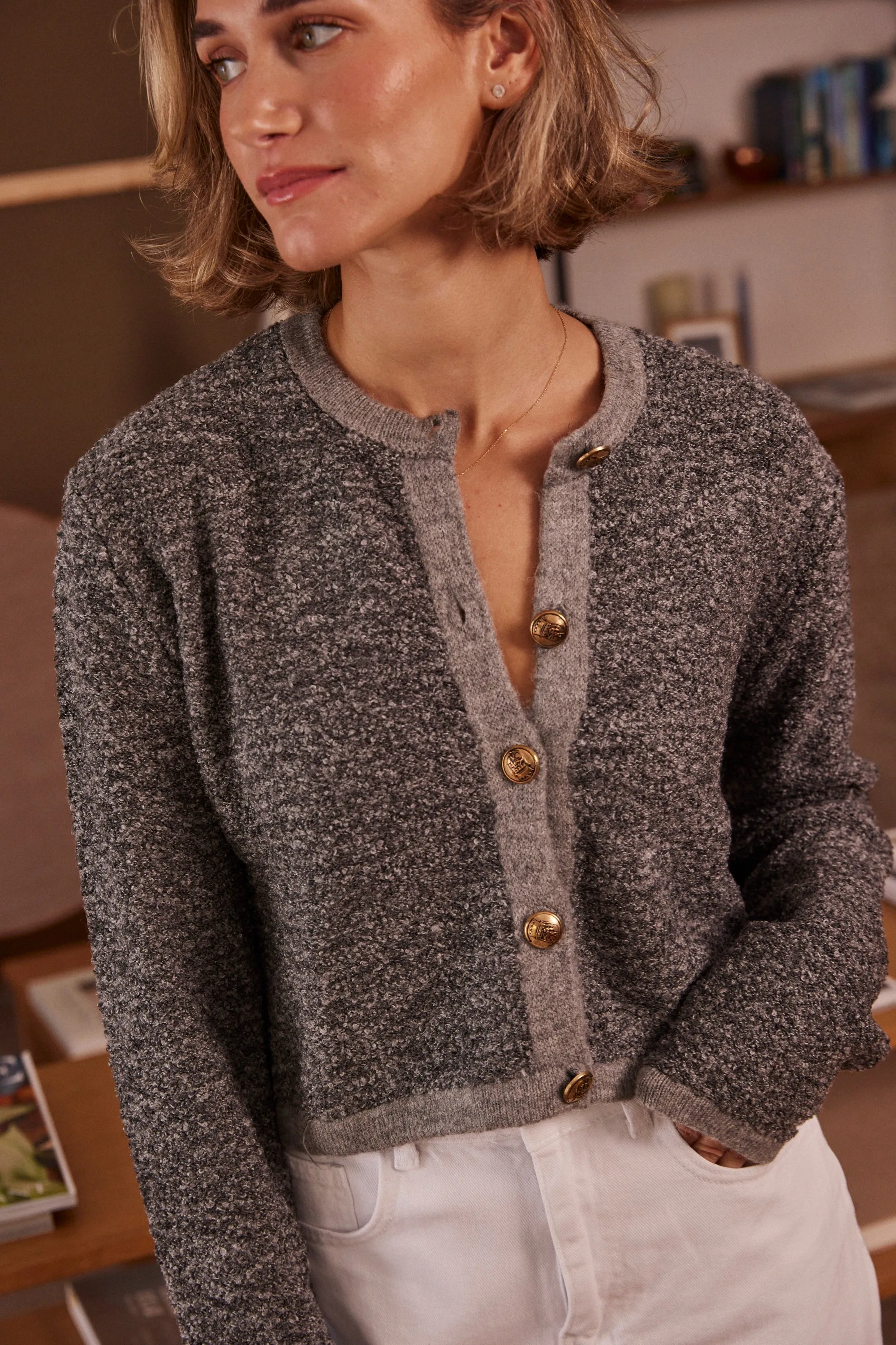 HOS Duet Crop Cardigan