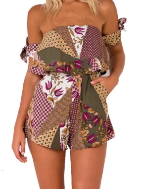 In the Mix Off-the-shoulder Romper