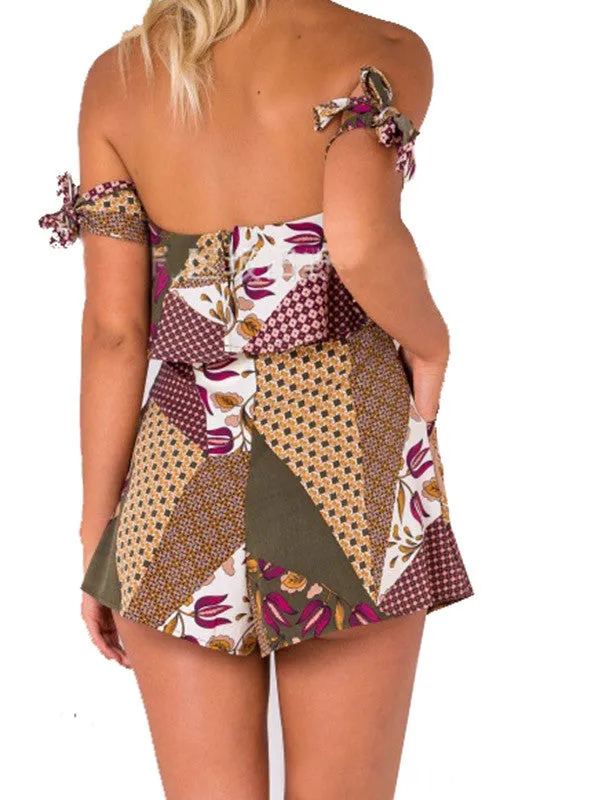 In the Mix Off-the-shoulder Romper