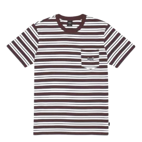 Jett Striped Knit Top Brown
