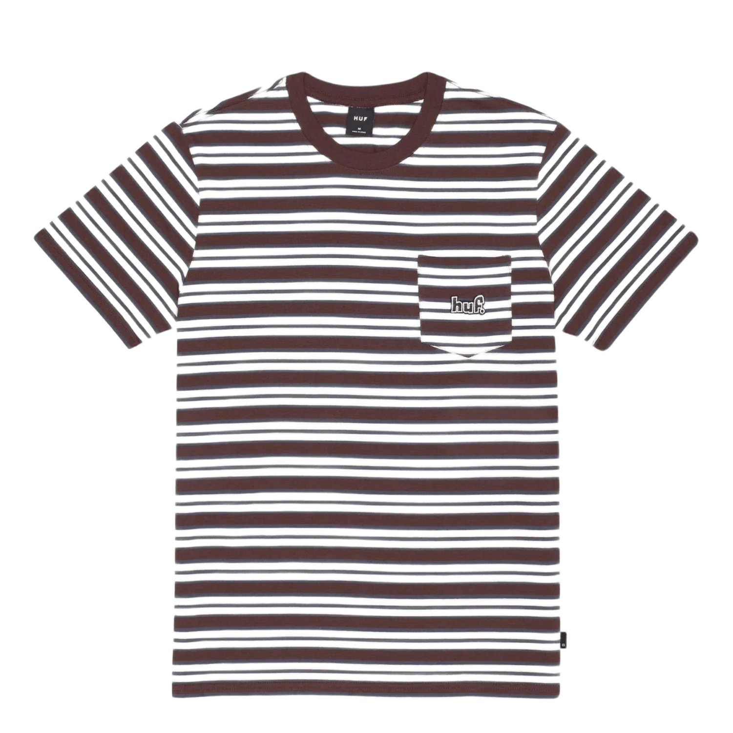 Jett Striped Knit Top Brown