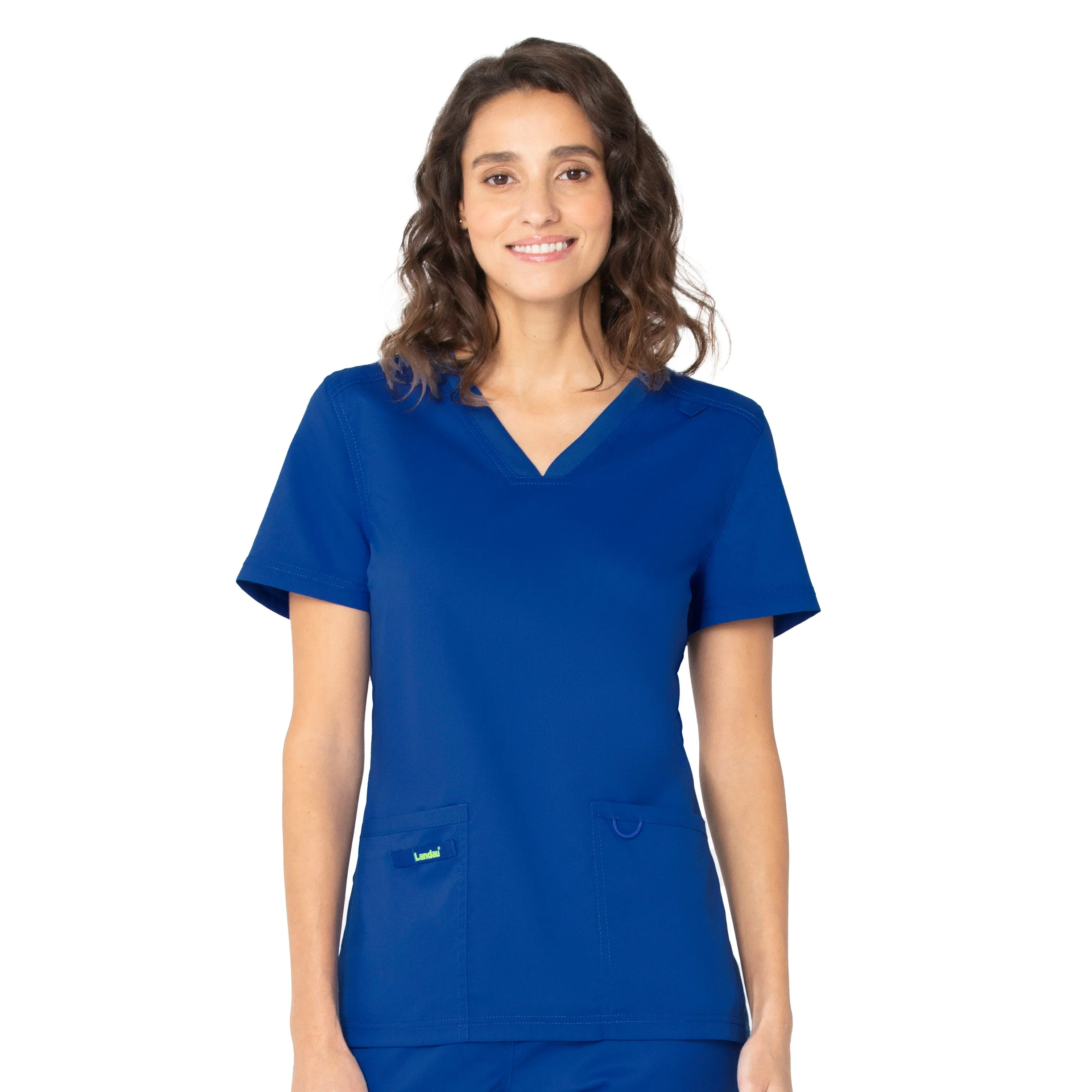 Landau ProFlex Women's 2-Pocket V-Neck Scrub Top