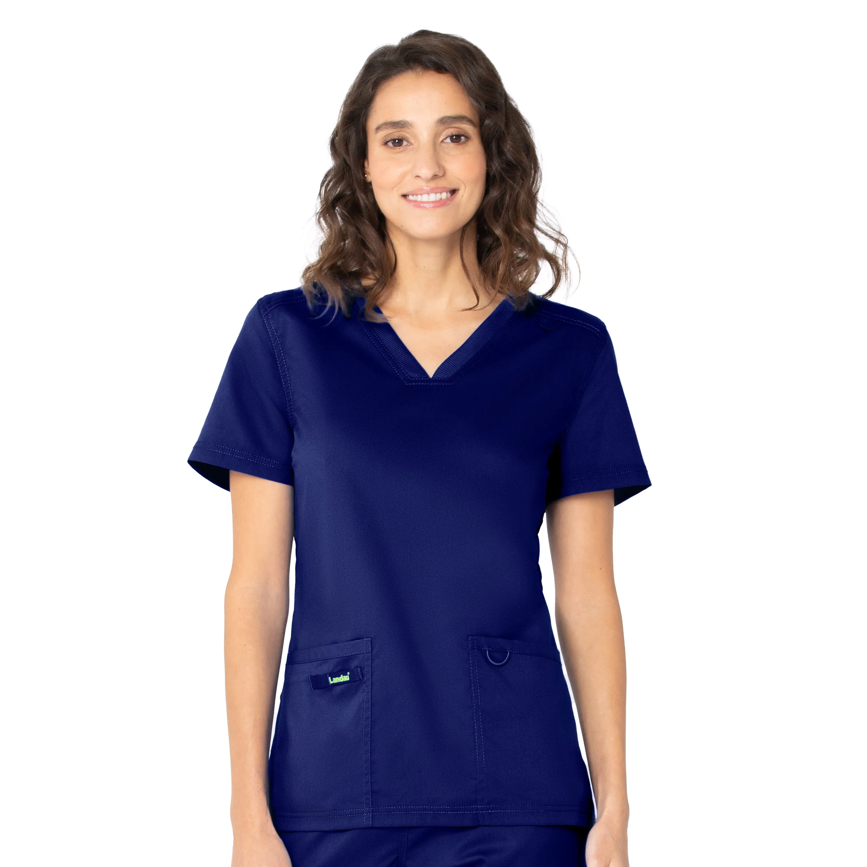 Landau ProFlex Women's 2-Pocket V-Neck Scrub Top