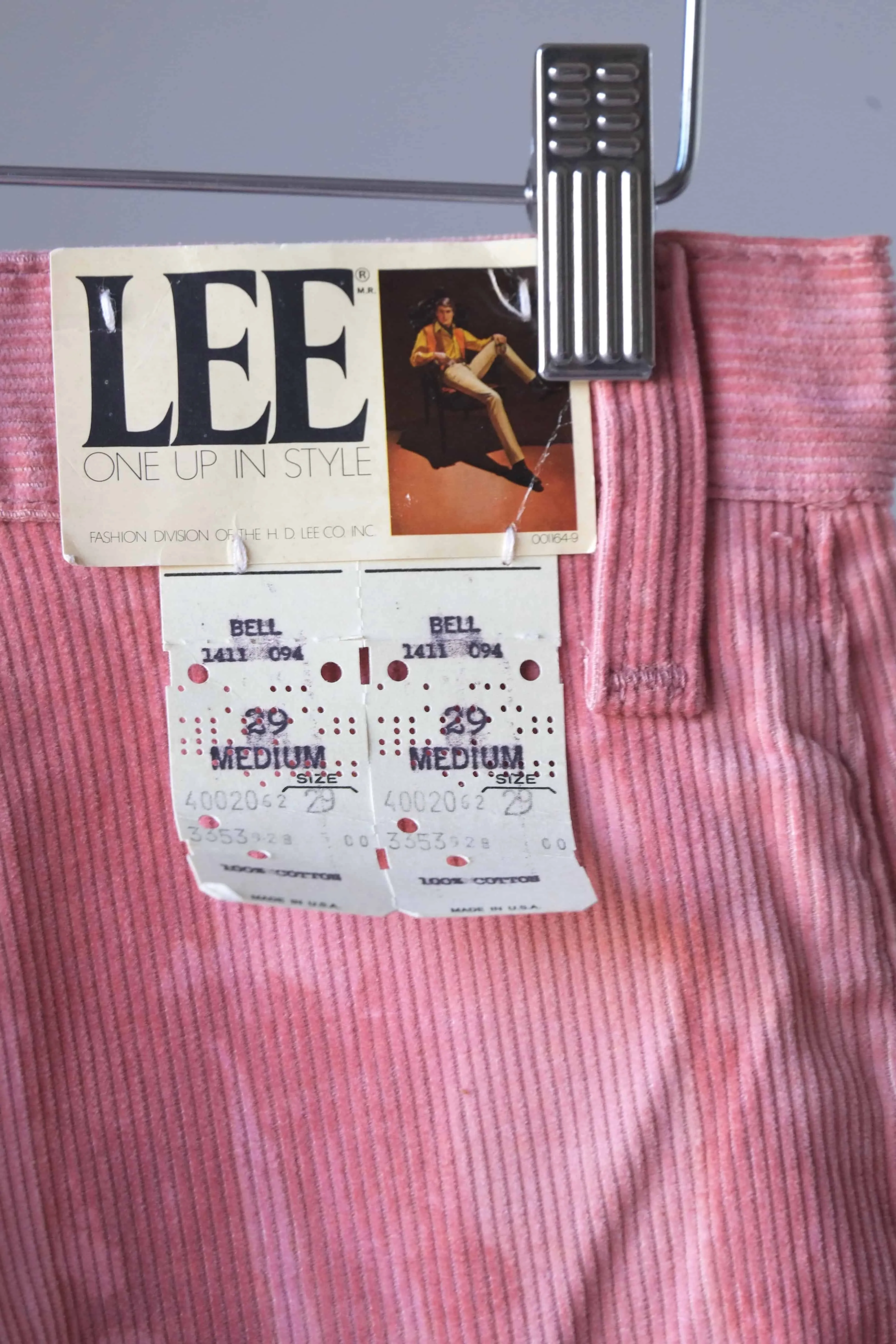 LEE Corduroy Tie-Dye 70's Bell Bottoms - Pink