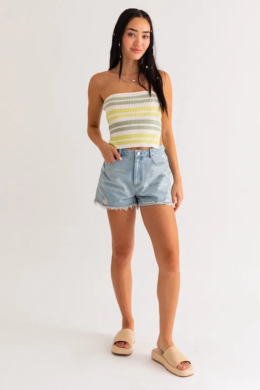 Lee Sweater Tube Top