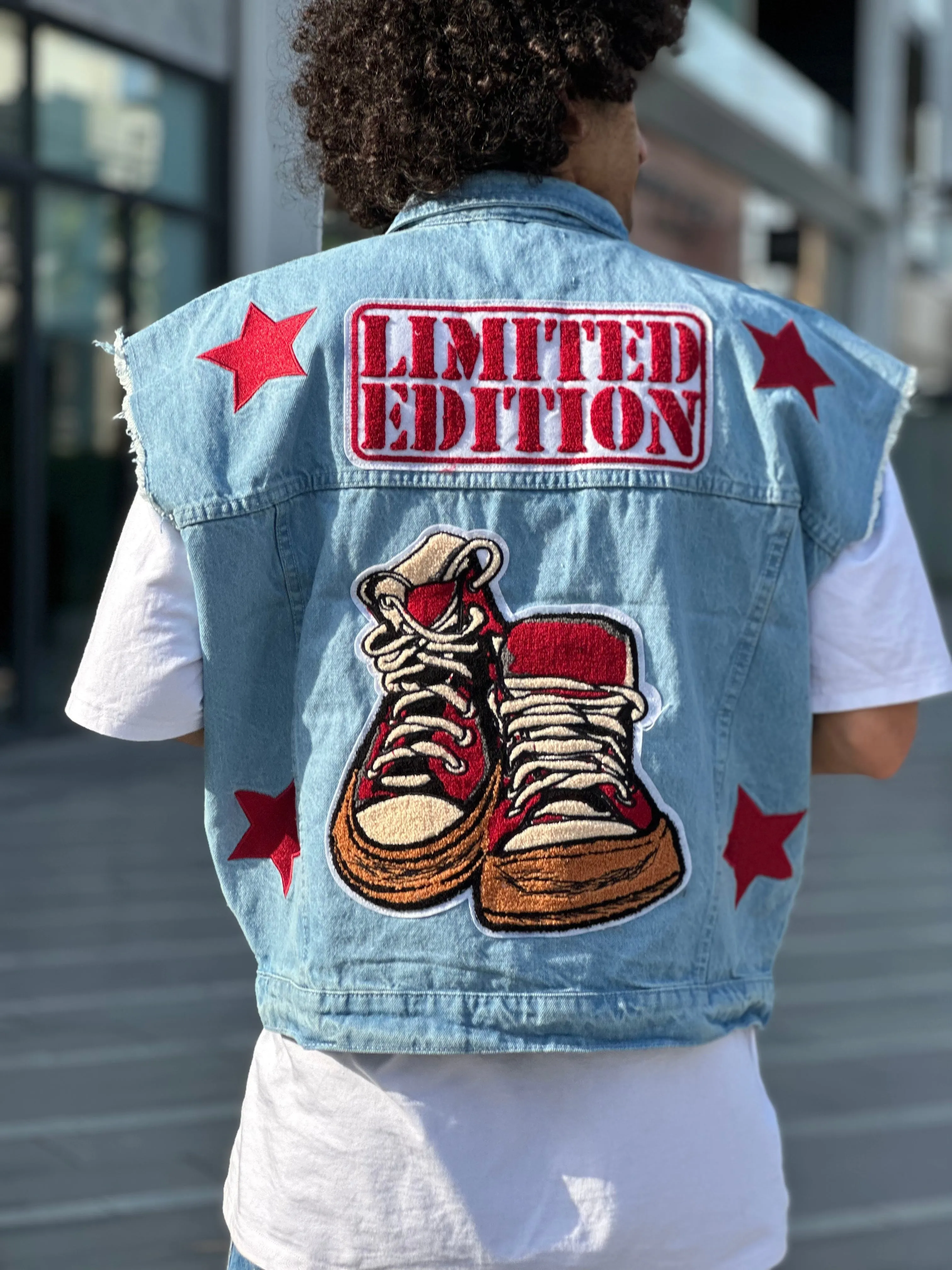 Limited Edition Light Blue Denim Vest Unisex | El Denim Vol. 1: Highway | Weave Wardrobe