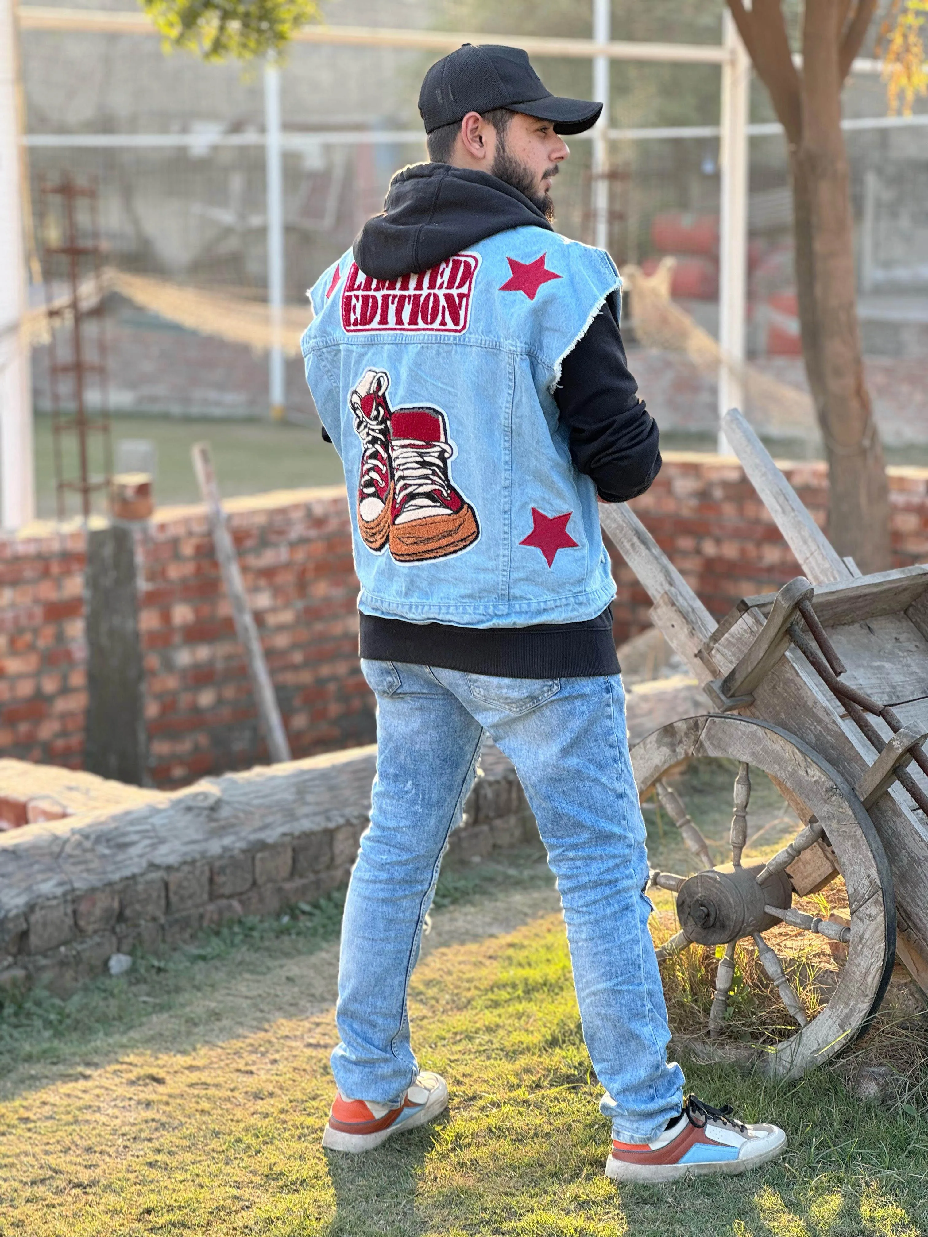 Limited Edition Light Blue Denim Vest Unisex | El Denim Vol. 1: Highway | Weave Wardrobe