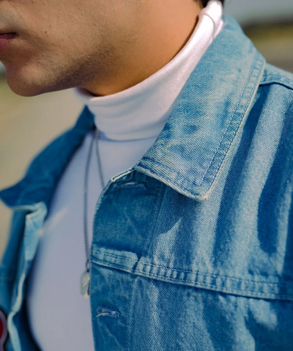 Limited Edition Light Blue Denim Vest Unisex | El Denim Vol. 1: Highway | Weave Wardrobe