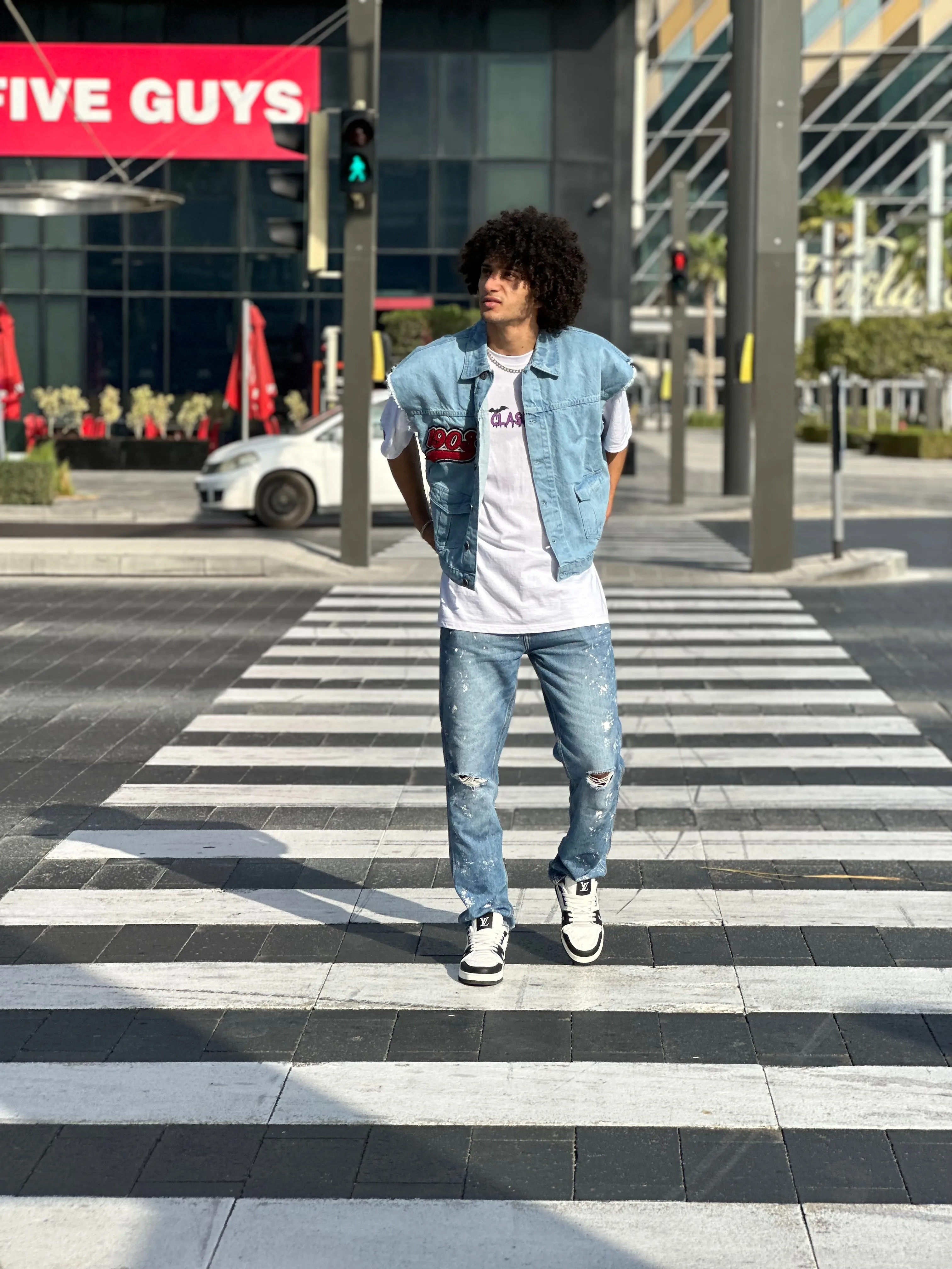 Limited Edition Light Blue Denim Vest Unisex | El Denim Vol. 1: Highway | Weave Wardrobe