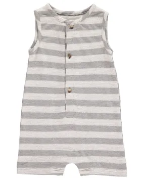 Me & Henry Grey Striped Playsuit