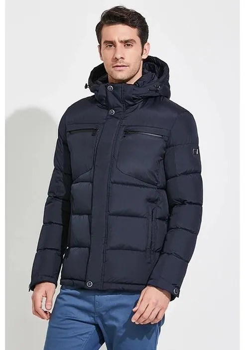 Men's Winter Warm Waterproof Hooded Down Jacket