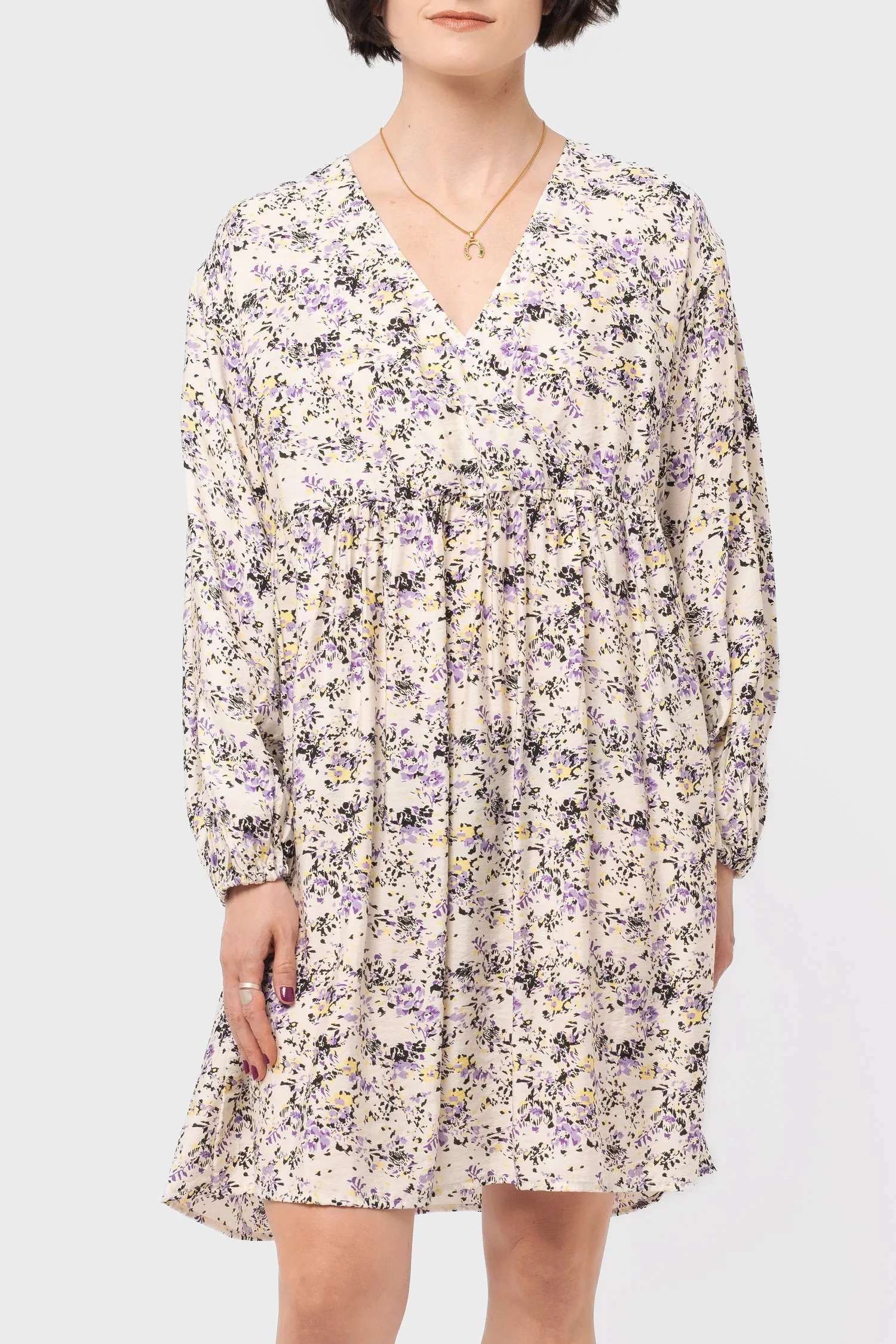 Modiva Short Dress in Broken White