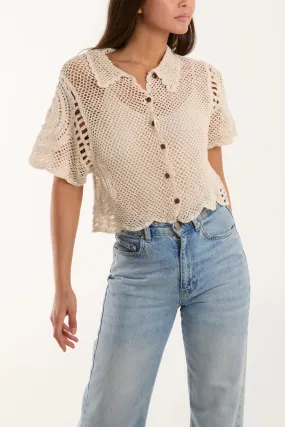 Montana Crochet Knit Cardigan