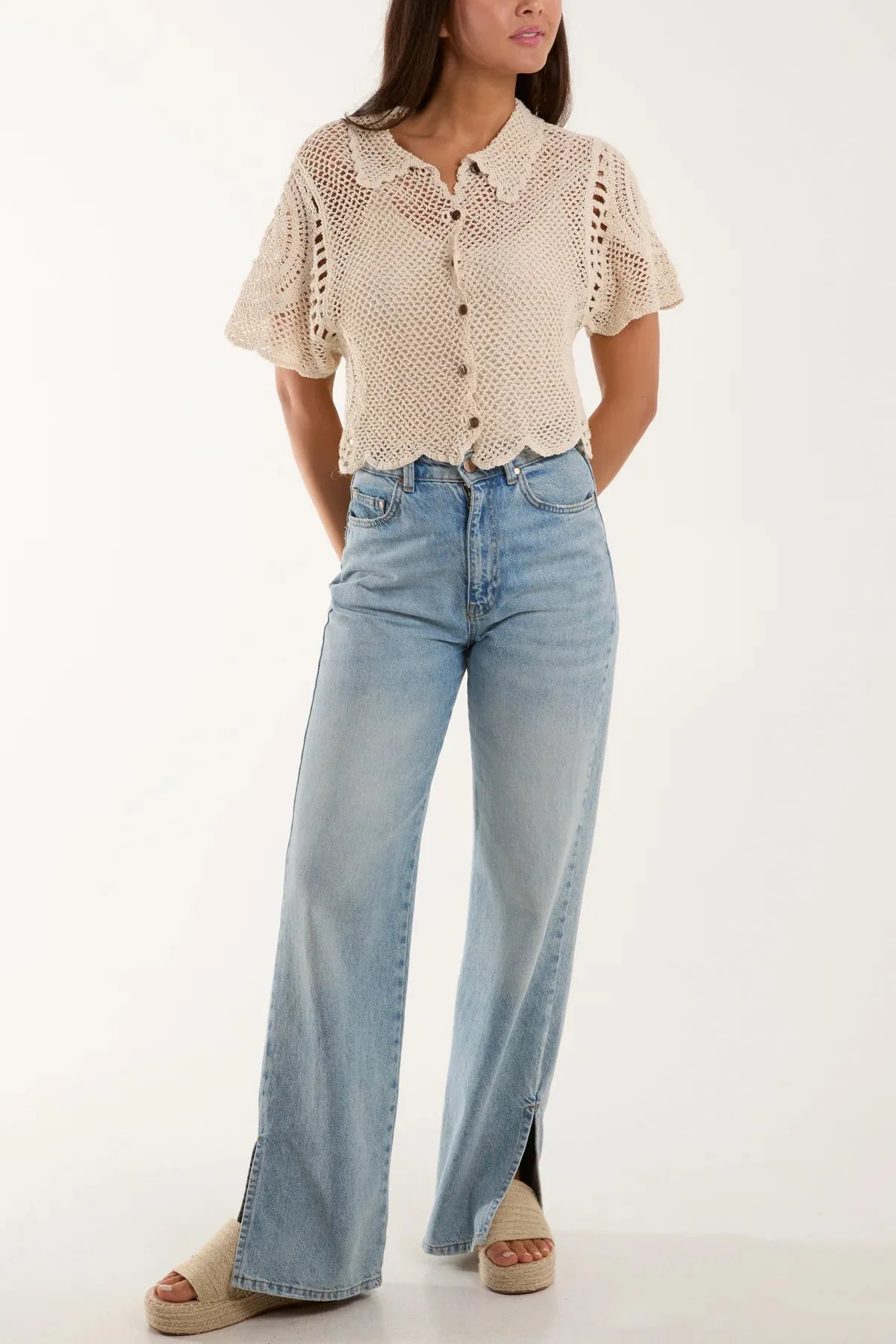 Montana Crochet Knit Cardigan