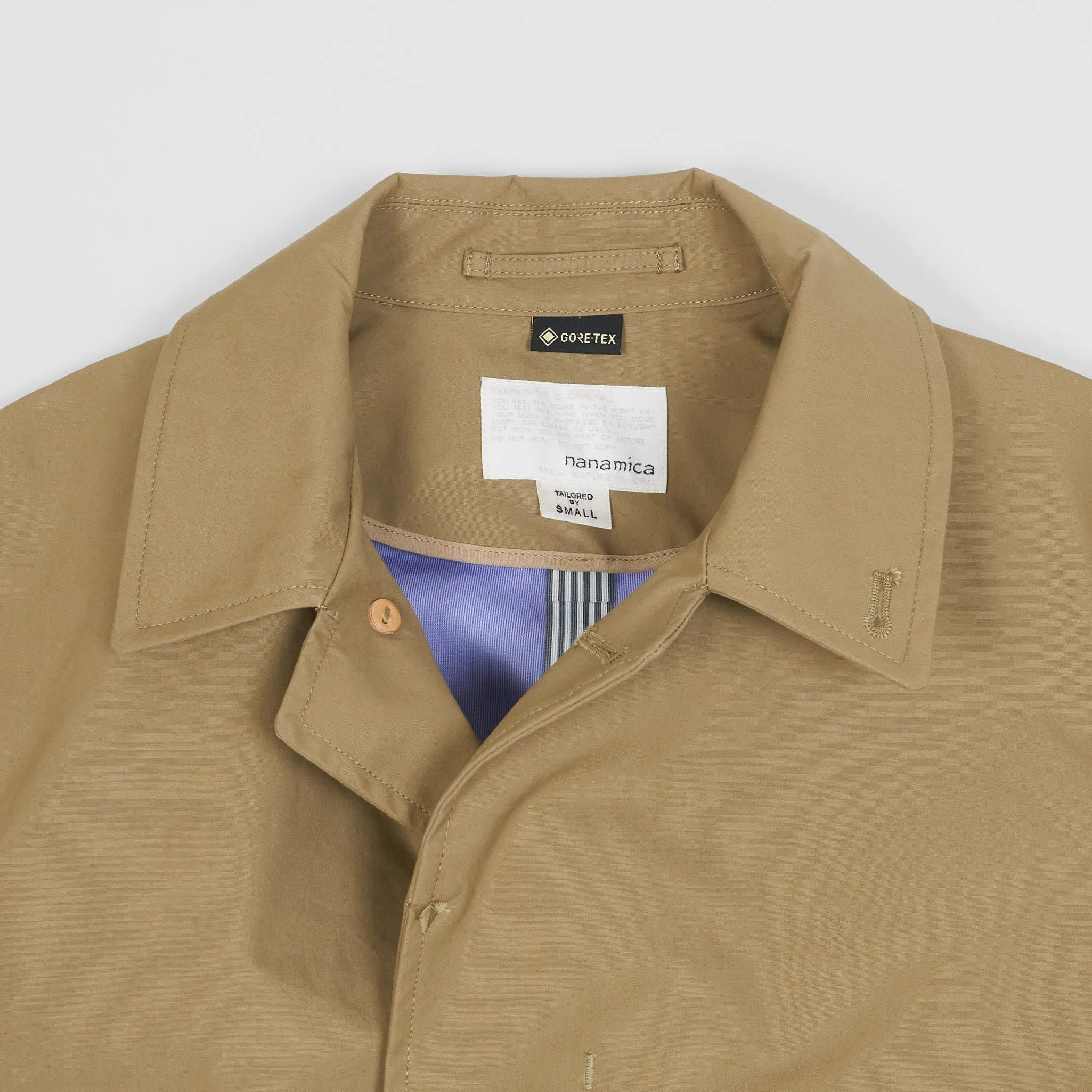 Nanamica Gore-Tex Soutien Collar Coat