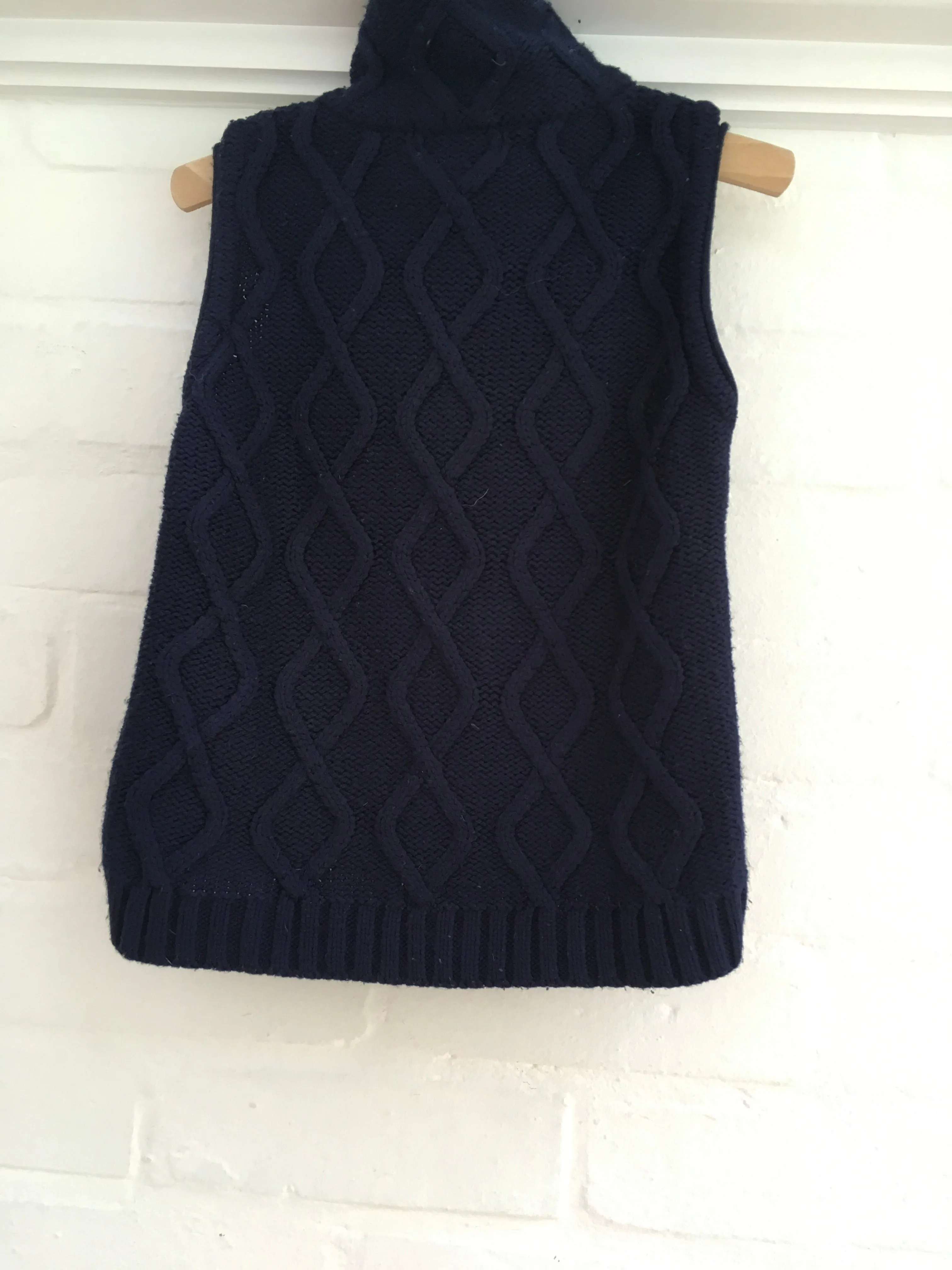 NECK & NECK navy wool knitted duffle vest 4 years 92-106 cm Boys Children