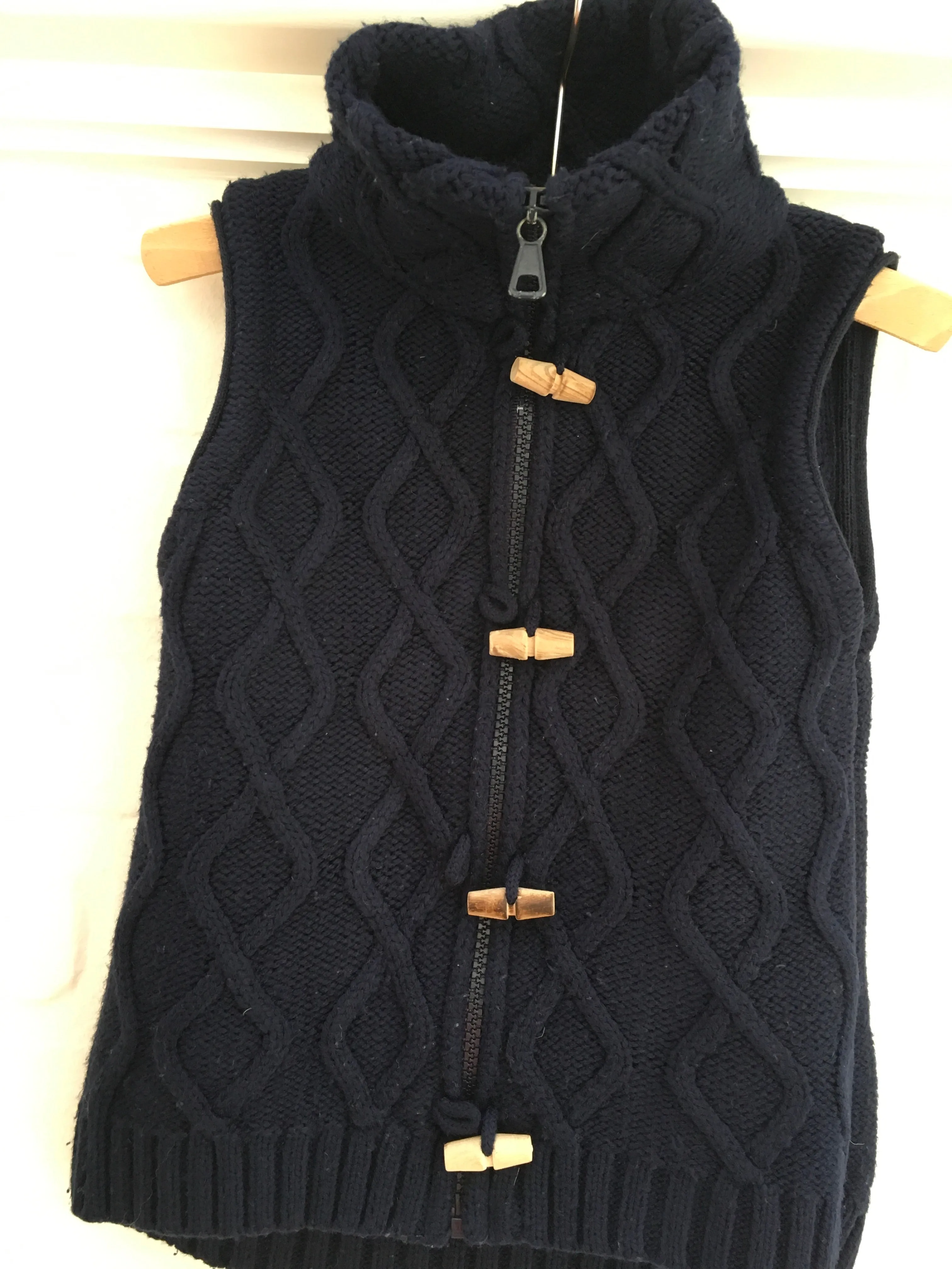 NECK & NECK navy wool knitted duffle vest 4 years 92-106 cm Boys Children