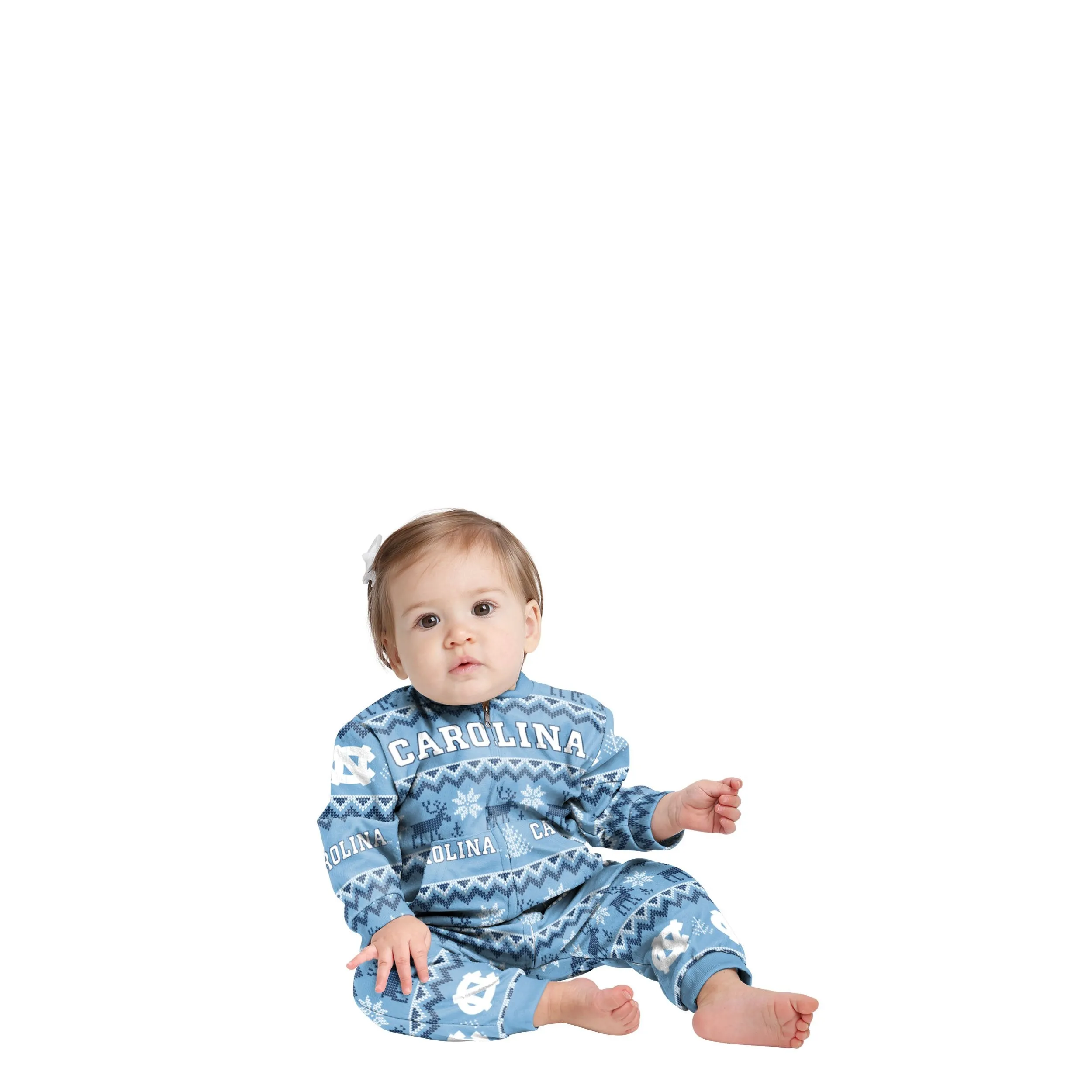 North Carolina Tar Heels NCAA Ugly Pattern Family Holiday Pajamas