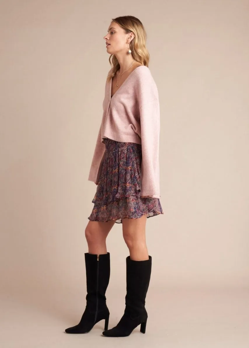 Ophia Mini Skirt – Navy Wild Nerium