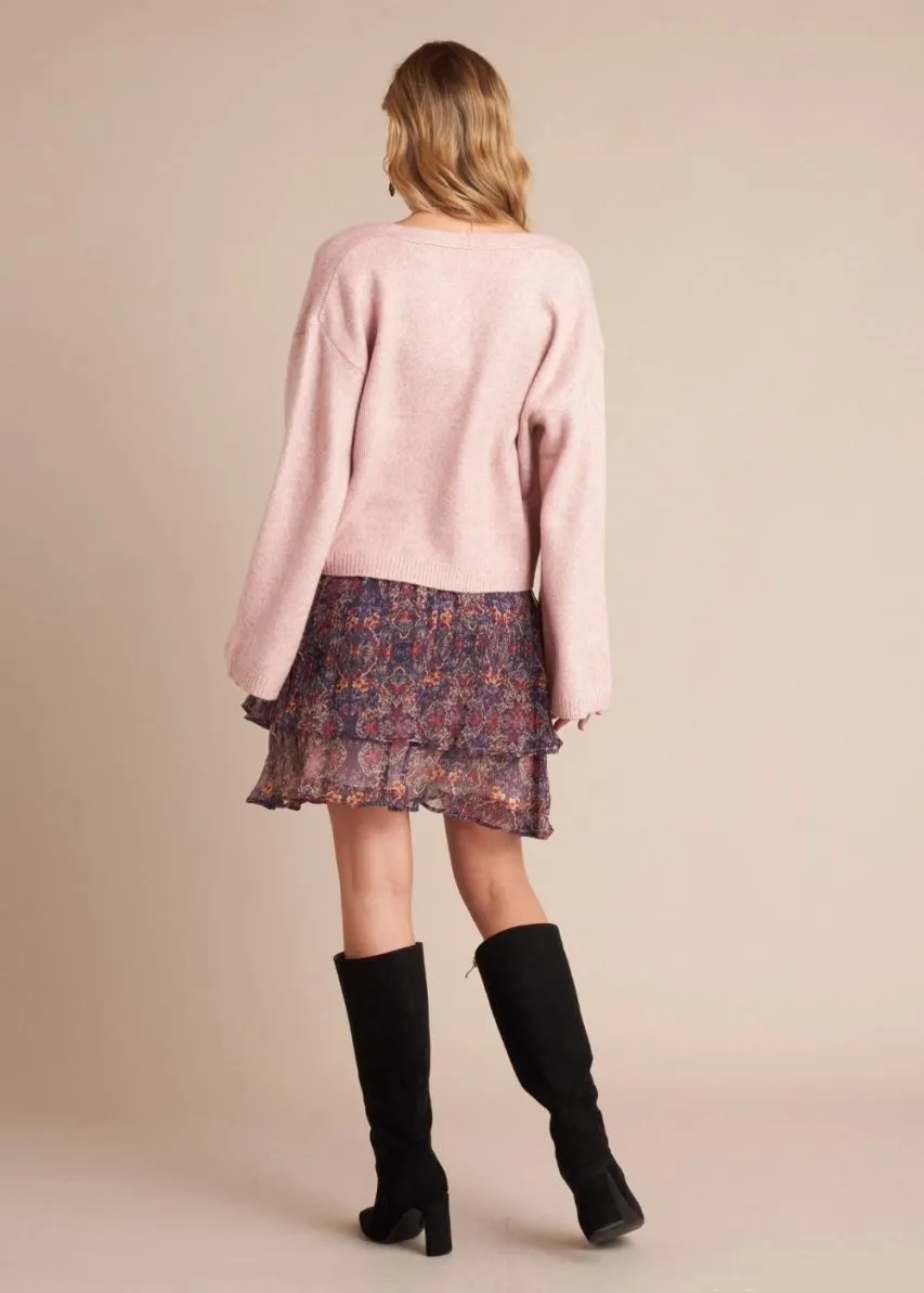 Ophia Mini Skirt – Navy Wild Nerium