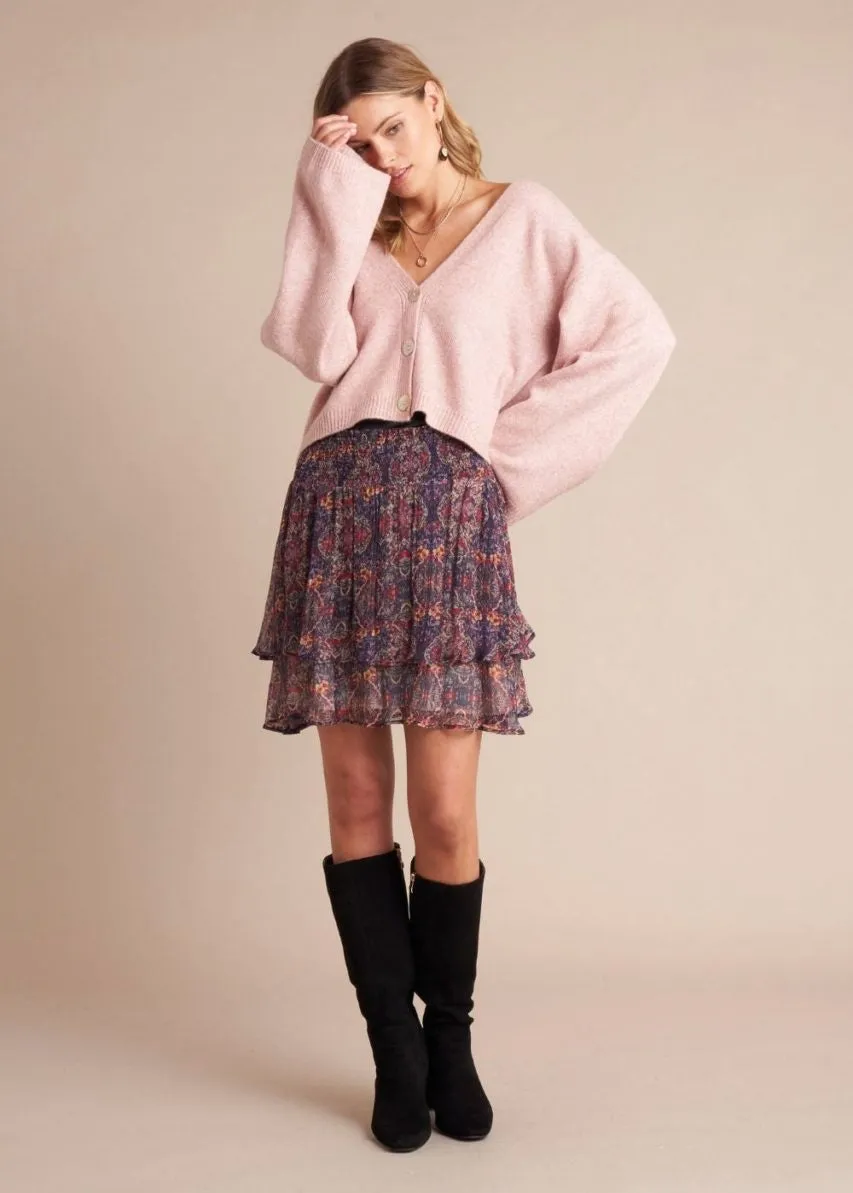 Ophia Mini Skirt – Navy Wild Nerium