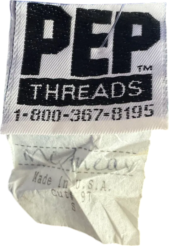 pep threads Blue Vintage Cropped Quarter Zip Jacket UK S