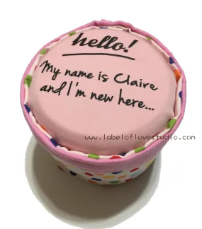 Personalized Diaper Cake - I'm new here