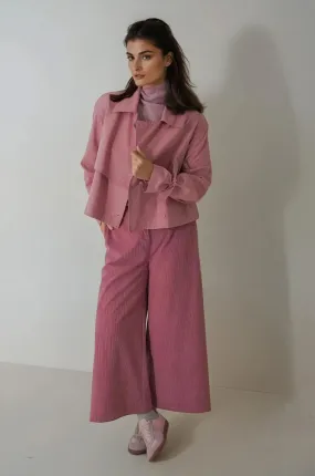 Pink Corduroy Palazzo Pants
