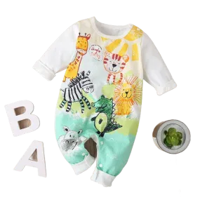 "Jungle Cutie!" Long-Sleeved Romper