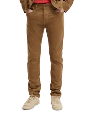 Ralston 5 Pocket Fine Corduroy Pant in Taupe
