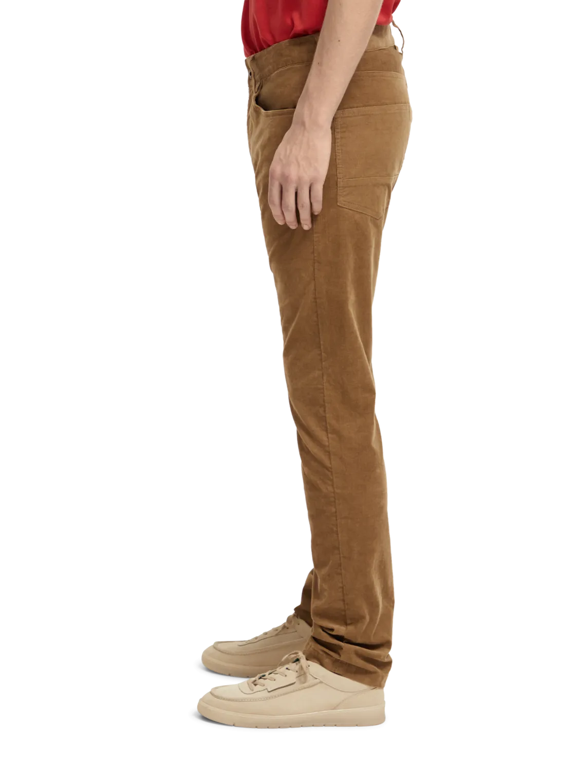 Ralston 5 Pocket Fine Corduroy Pant in Taupe