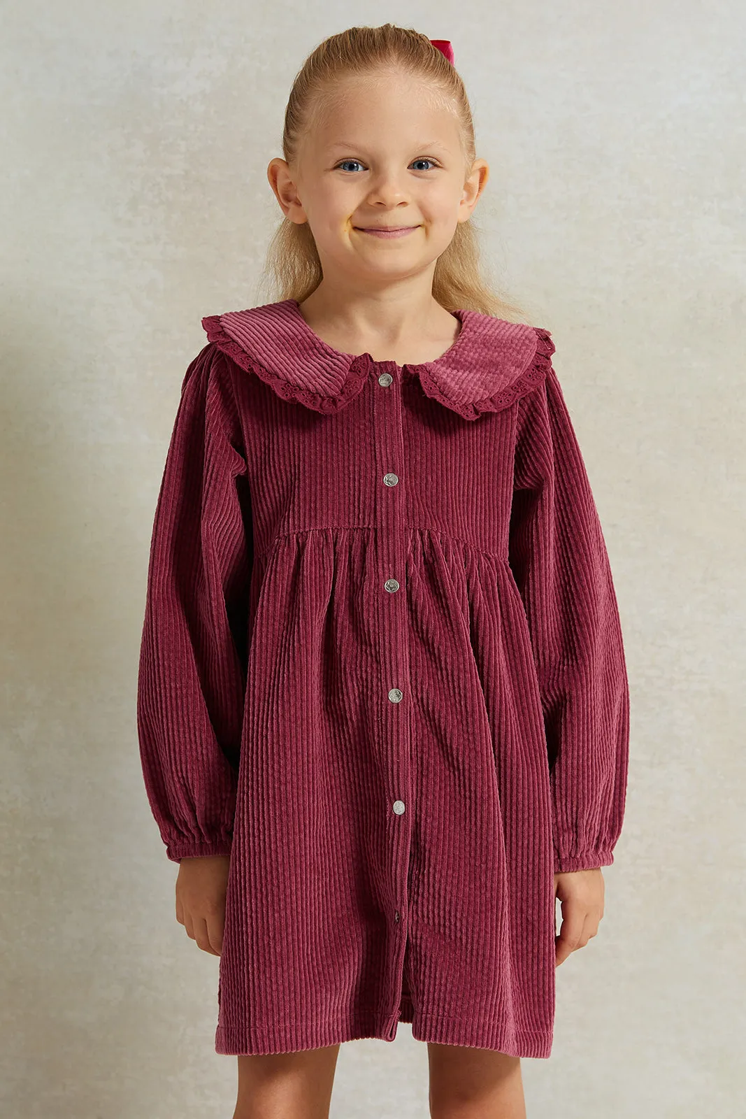 Red Corduroy Dress