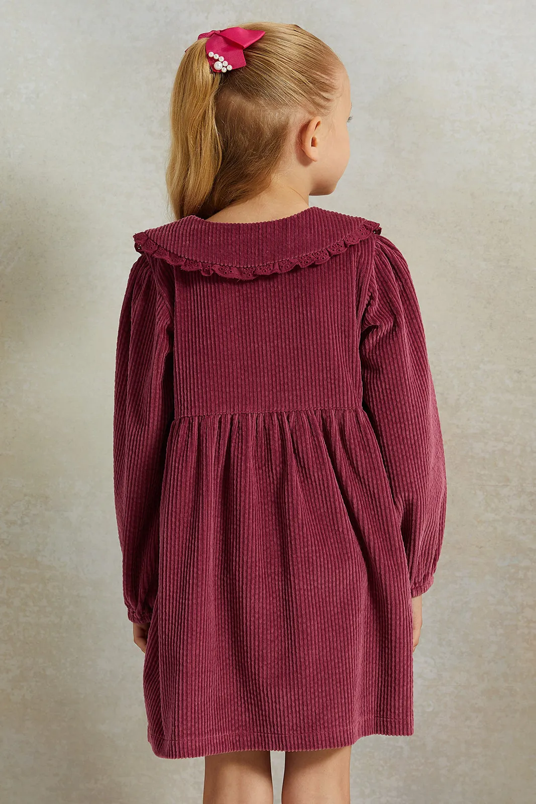 Red Corduroy Dress