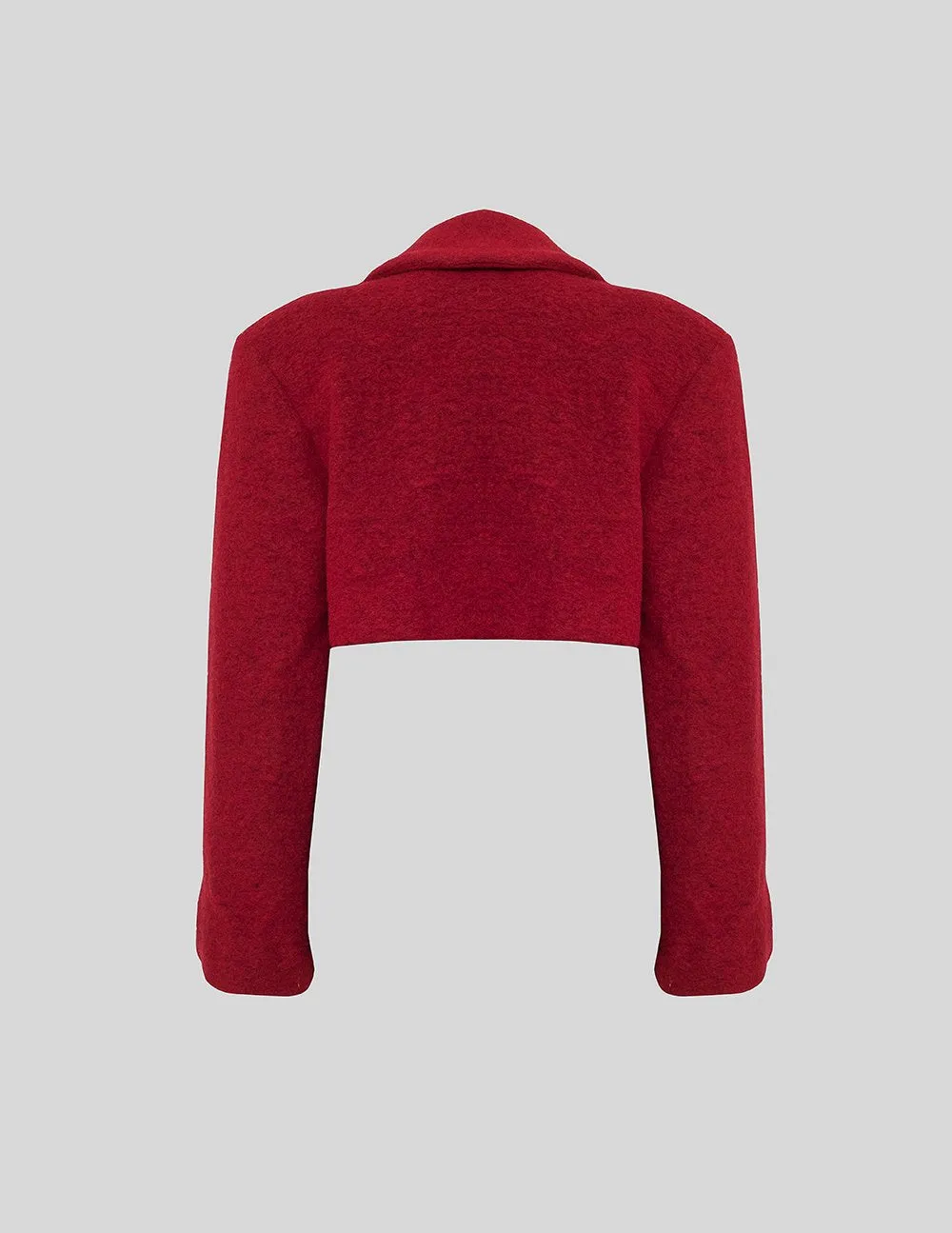 Red Cropped Jacket