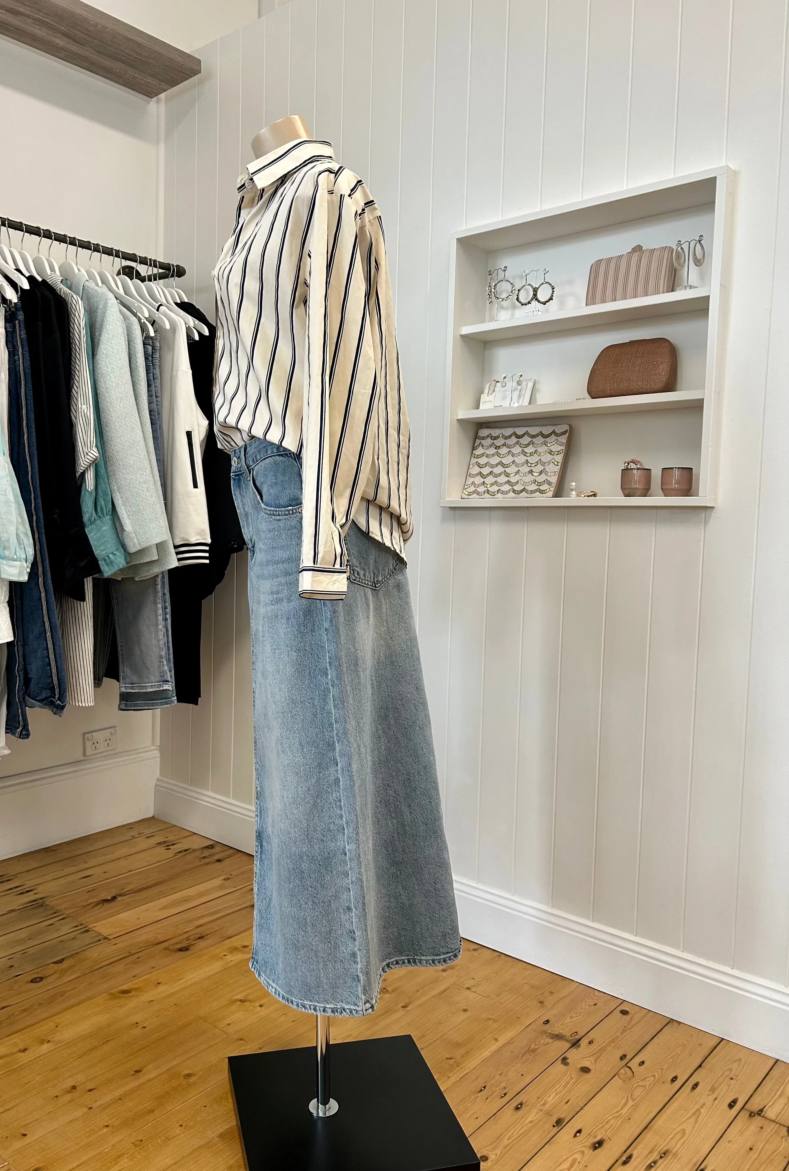 Roxy skirt - mid wash denim