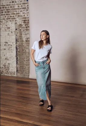 Roxy skirt - mid wash denim
