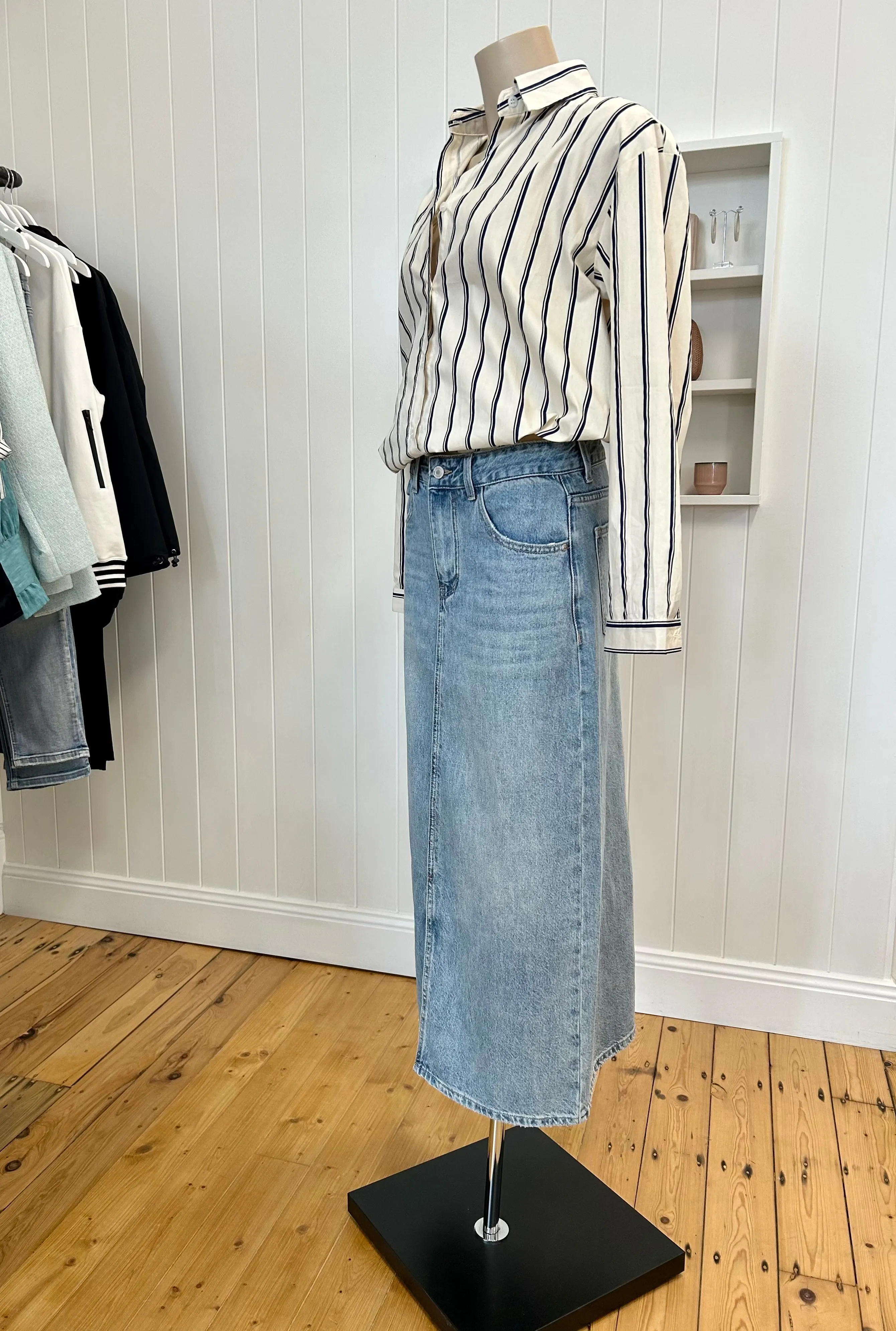 Roxy skirt - mid wash denim