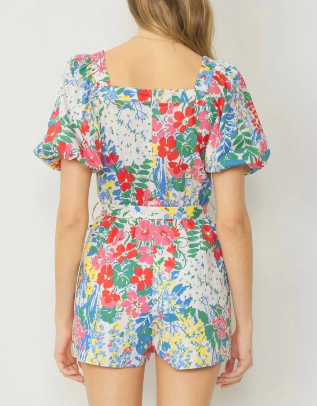 Santa Rosa Floral Romper