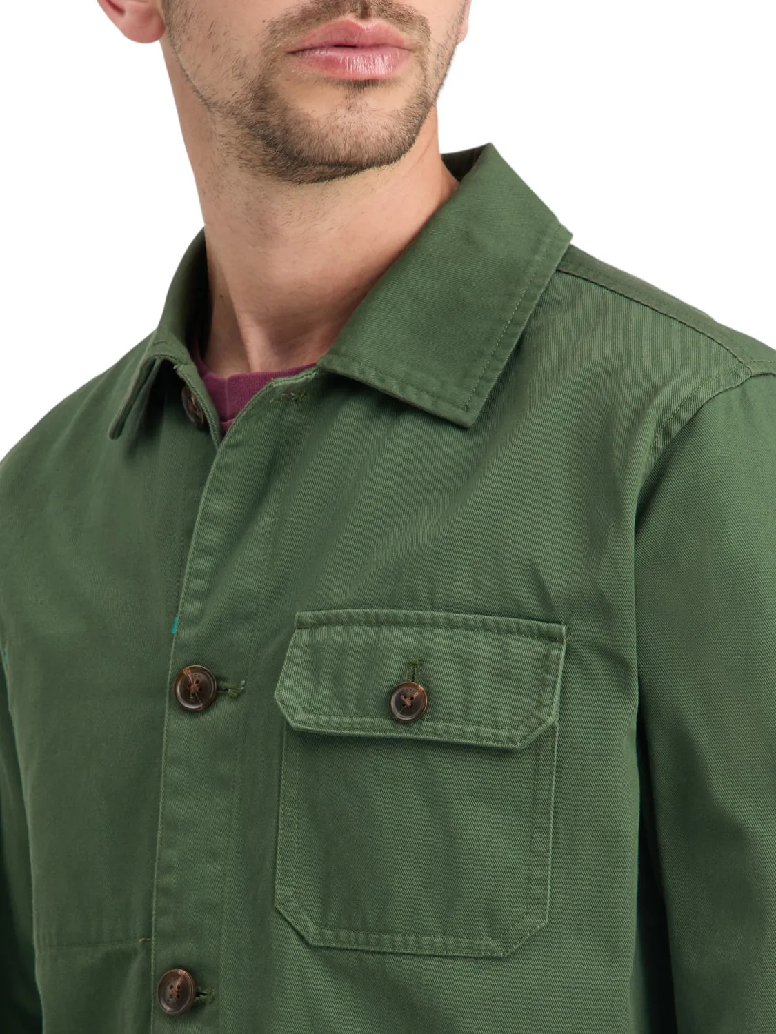 Scotch & Soda Pine Green Trucker Jacket