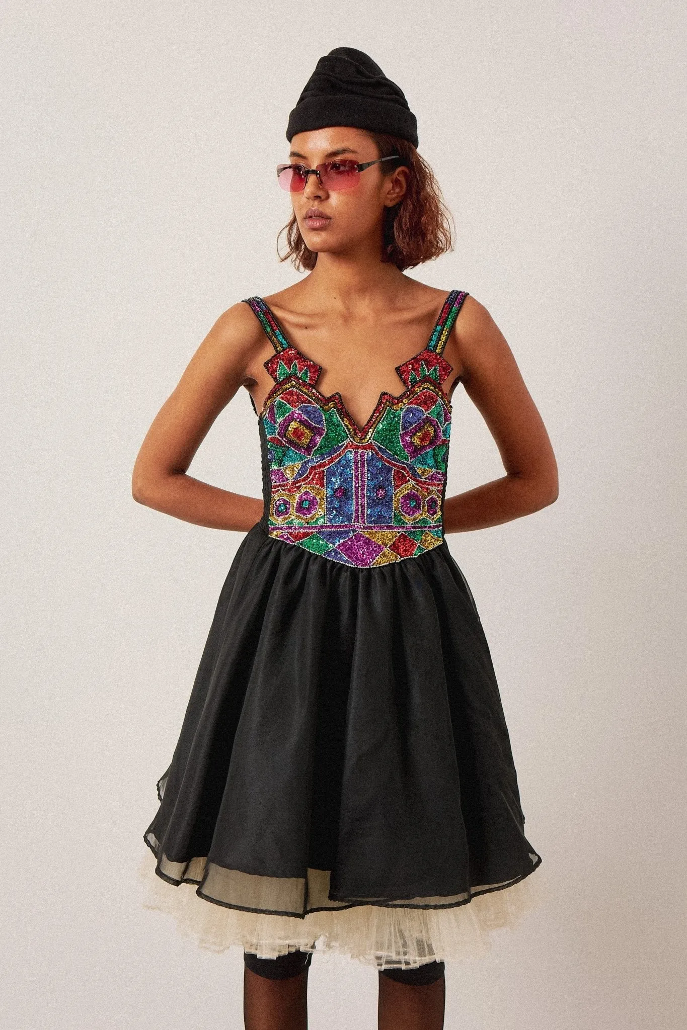 Sequin Bodice Dress