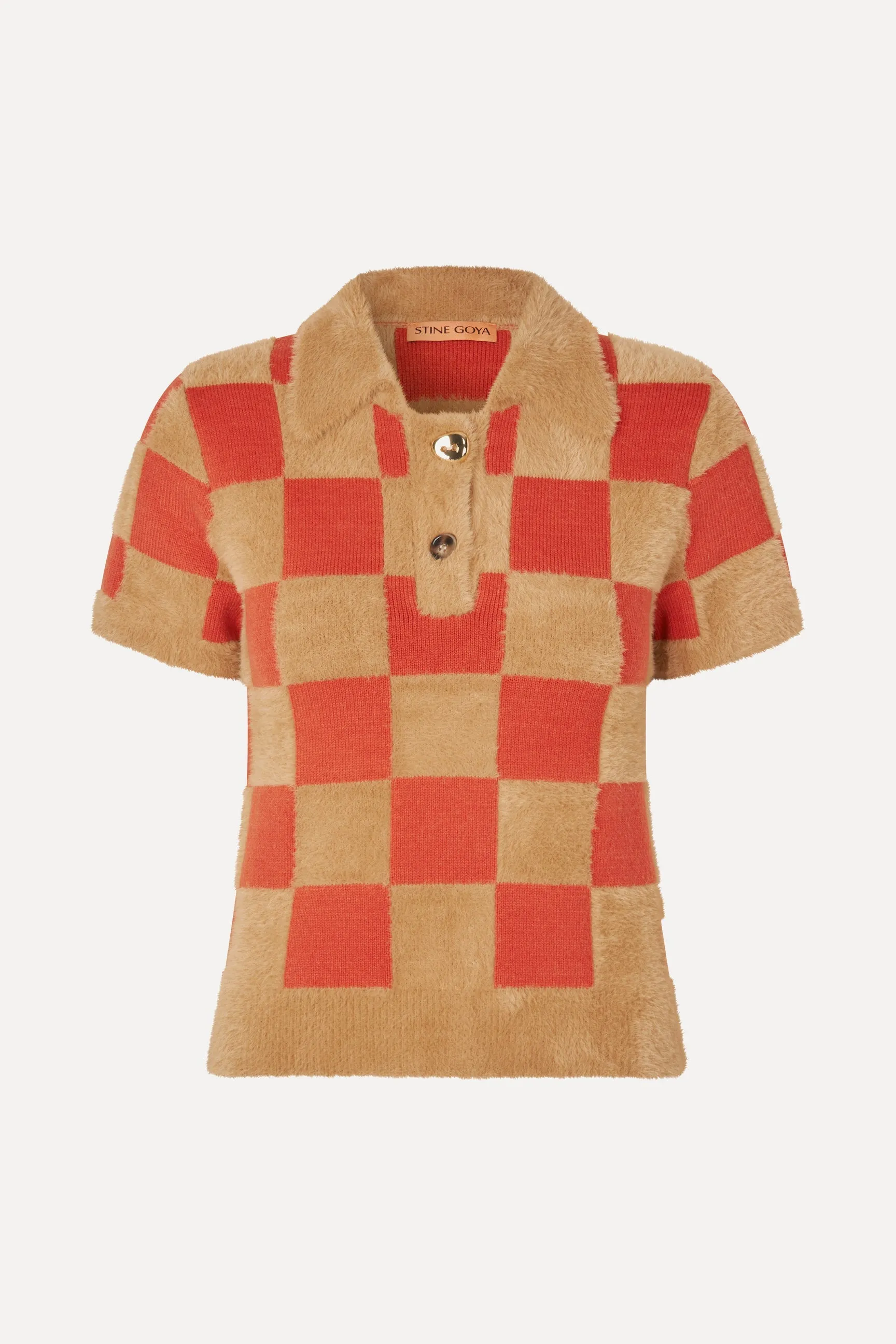 Short Sleeve Knit Polo