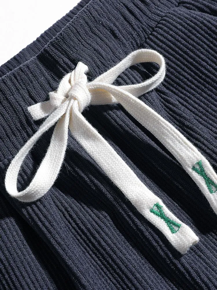 Side Stripe Corduroy Jogging Pants