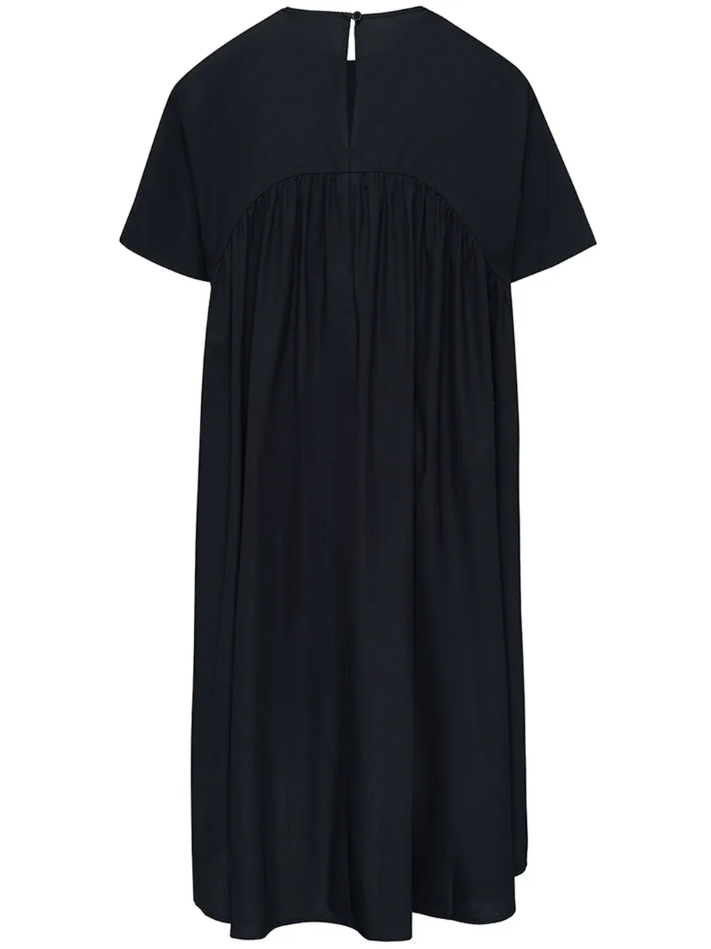Silky Cotton Poplin Cape Black