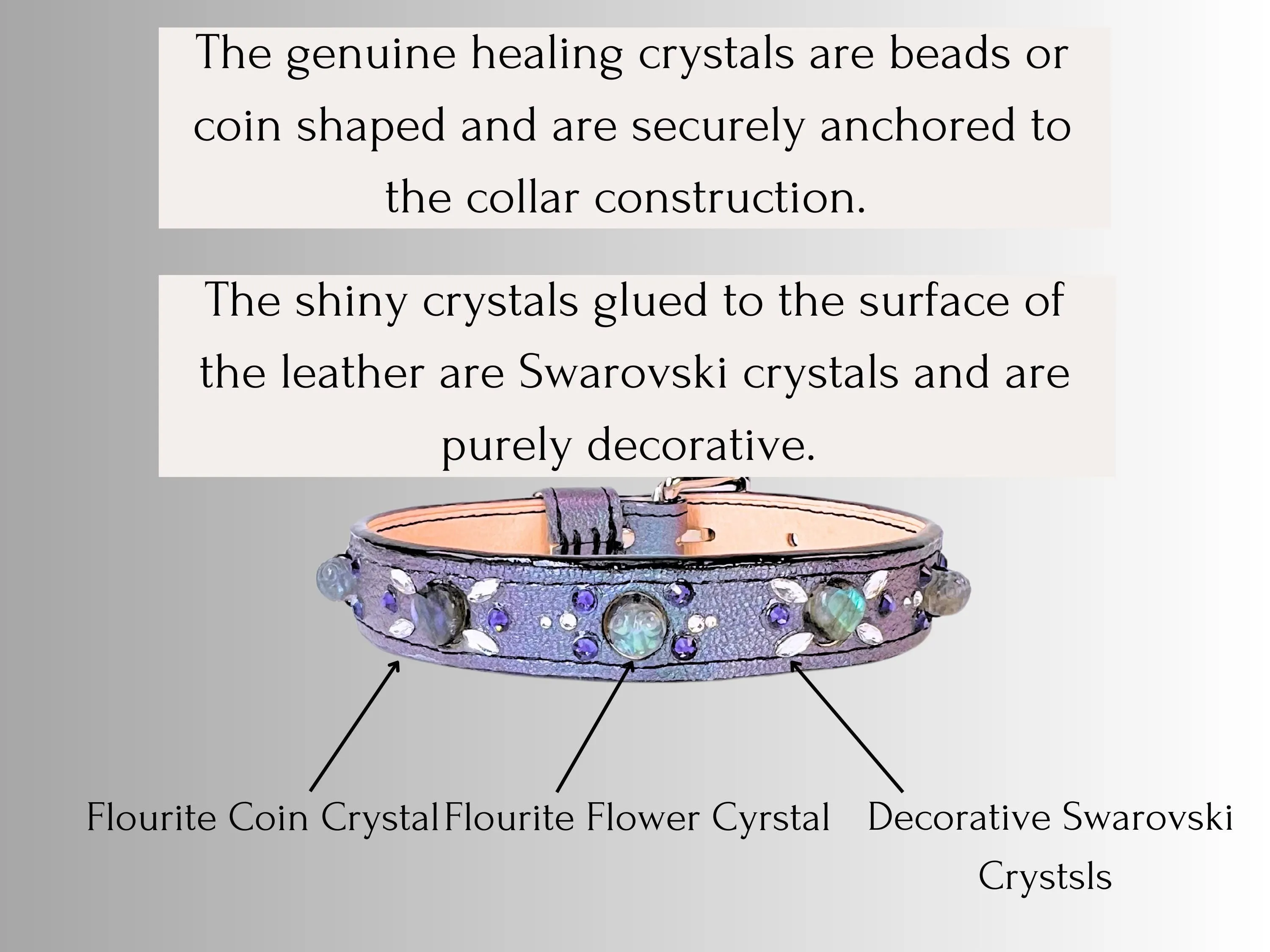 Skin & Allergy Support - Healing Crystal Collar - Tahitian Pearl Color SA101