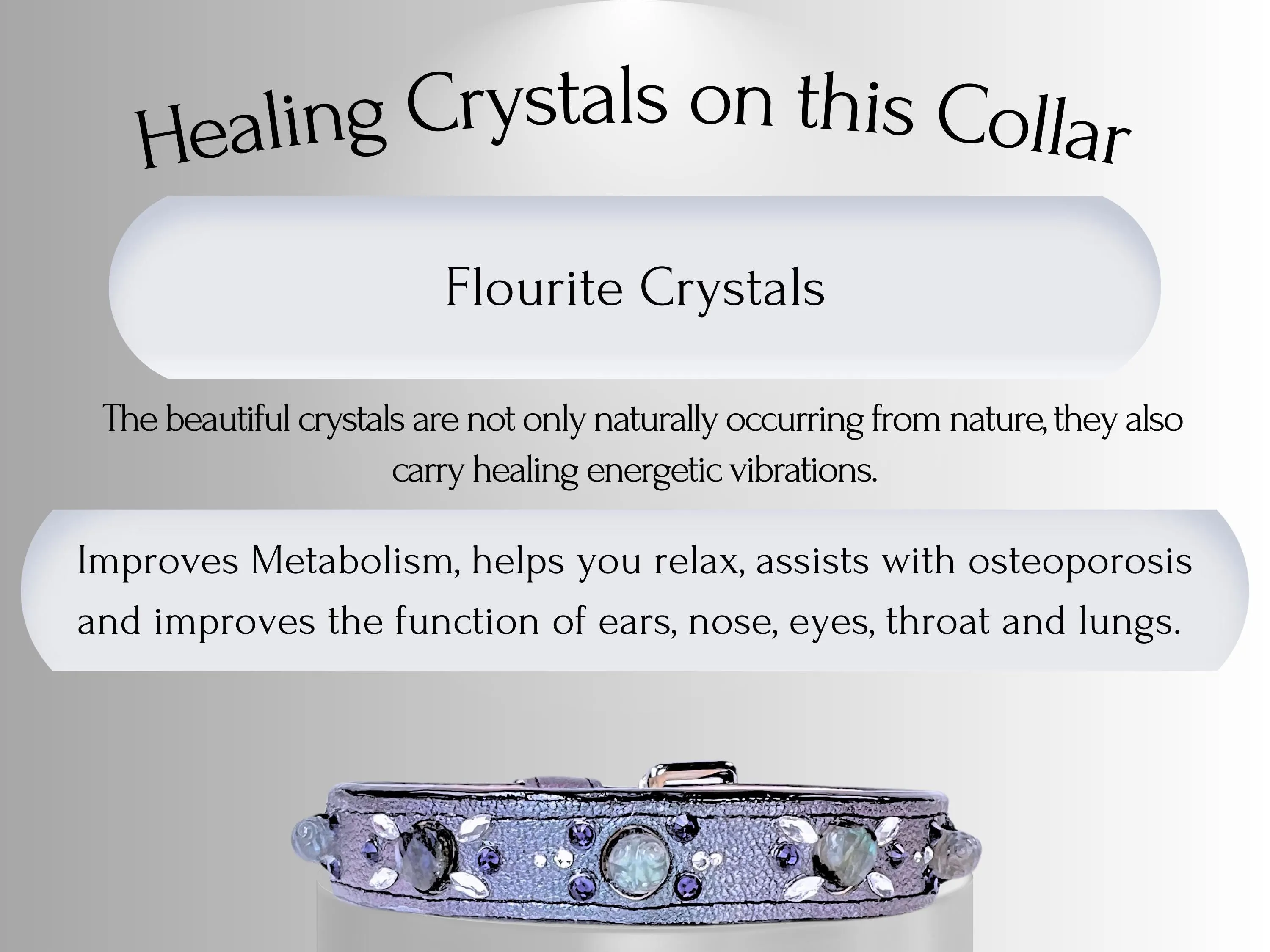 Skin & Allergy Support - Healing Crystal Collar - Tahitian Pearl Color SA101