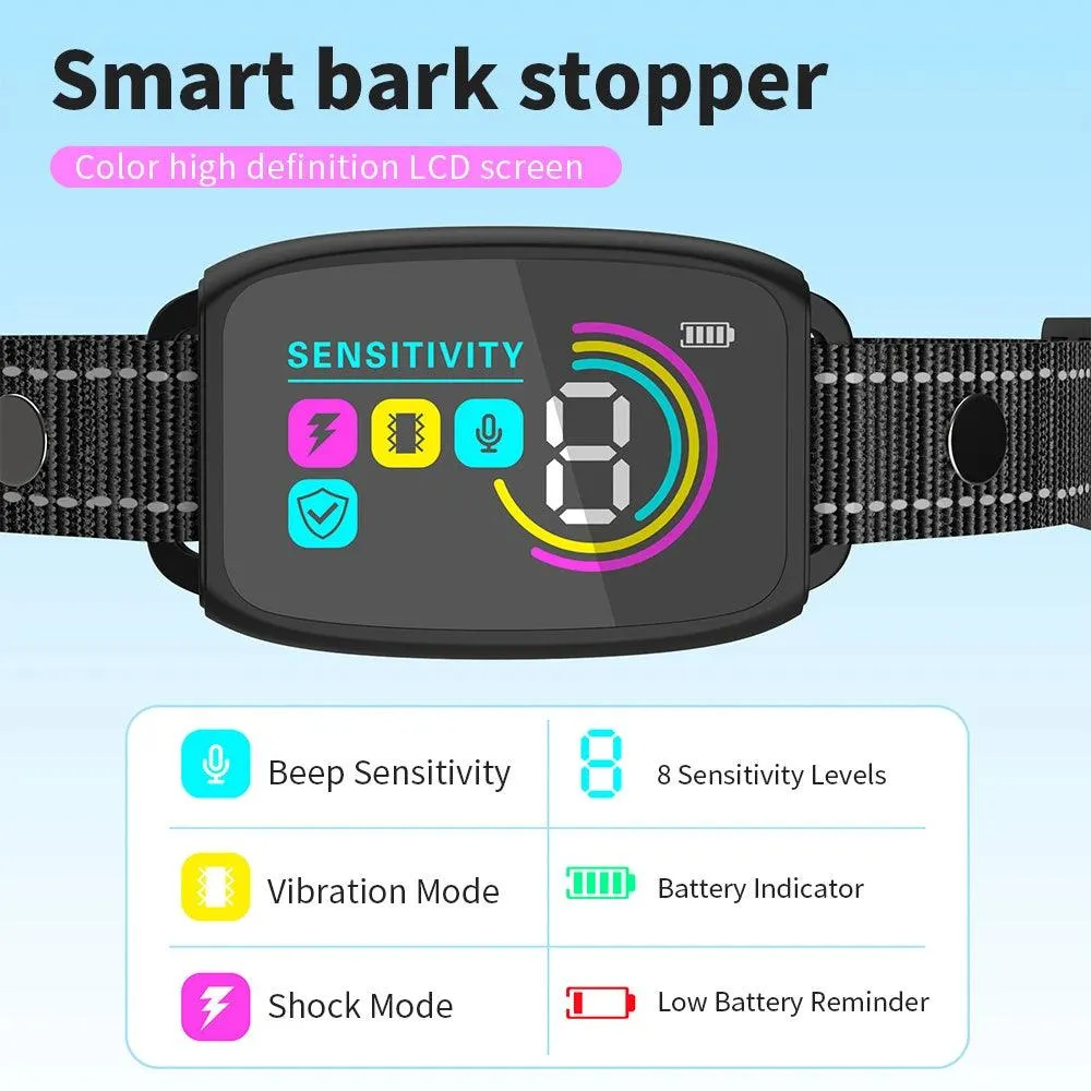 Smart & Safe: Train Your Pup with the Anti-Bark Collar (AI, Multi-Mode, Rechargeable)